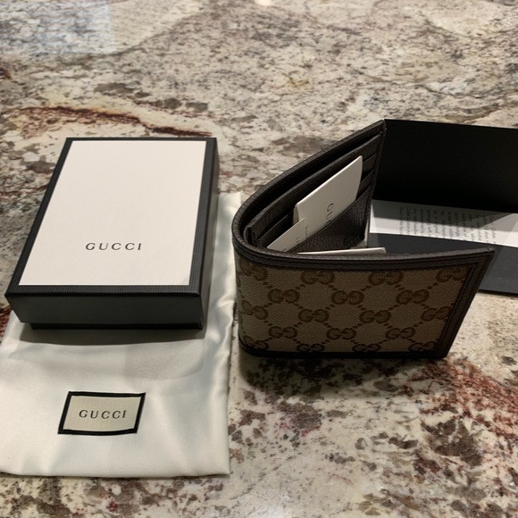Men’s Gucci canvas bifold wallet authentic - Picture 6 of 6